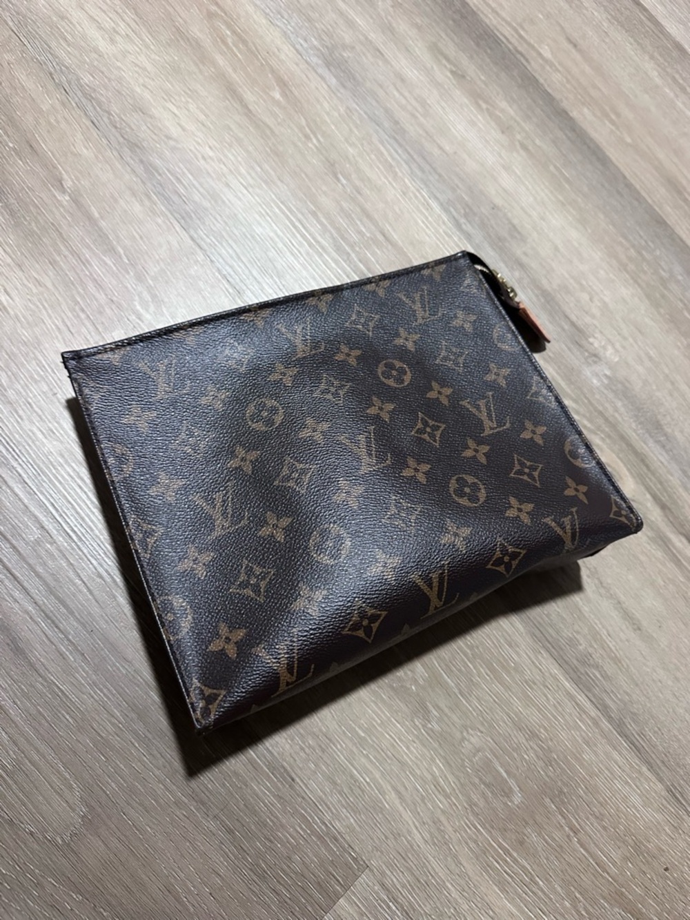 Louis Vuitton Monogram Canvas Pouch in Dark Brown